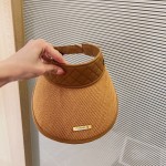 CHANEL sun visor empty top hat