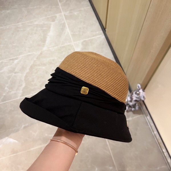 Celine bucket hat straw hat