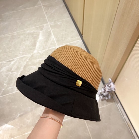 Celine bucket hat straw hat