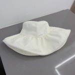 MIU MIU ruffled cloth hat, sun visor
