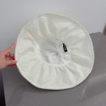 MIU MIU ruffled cloth hat, sun visor