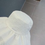 MIU MIU ruffled cloth hat, sun visor