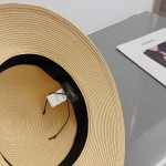 chanel straw hat, sun hat, sun visor beach hat