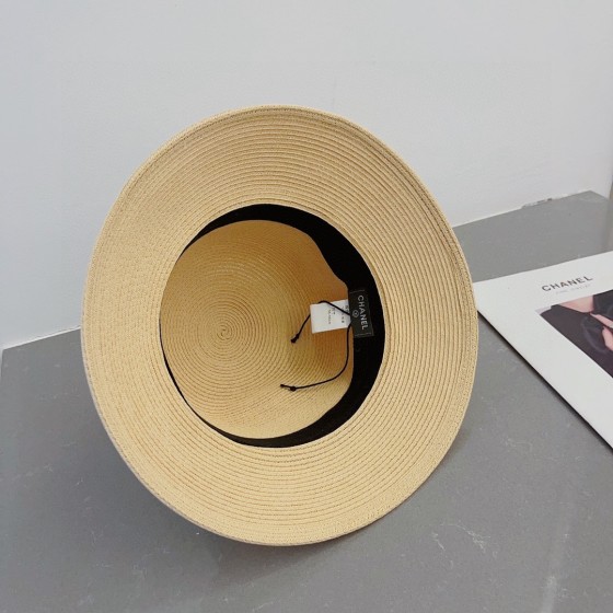 chanel straw hat, sun hat, sun visor beach hat