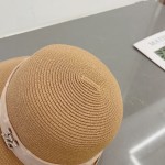 Louis Vuitton Straw Hat with Rolled Hem and Presbyopic Webbing