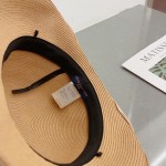 Louis Vuitton Straw Hat with Rolled Hem and Presbyopic Webbing