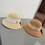 Louis Vuitton Straw Hat with Rolled Hem and Presbyopic Webbing