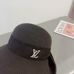 Louis Vuitton Straw Hat with Rolled Hem and Presbyopic Webbing