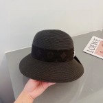 Louis Vuitton Straw Hat with Rolled Hem and Presbyopic Webbing