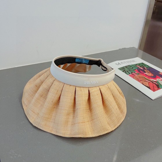 PRADA straw hat, empty shell hat