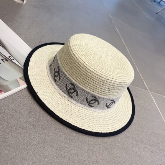 CHANEL bowler hat, sun visor hat