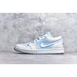 Air Jordan 1 low top blue and white