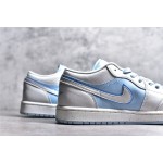 Air Jordan 1 low top blue and white