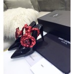 [Saint Laurent / Saint Laurent] YSL show live 18SS spring and summer show new ladies pointed high heels