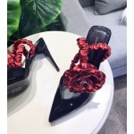 [Saint Laurent / Saint Laurent] YSL show live 18SS spring and summer show new ladies pointed high heels