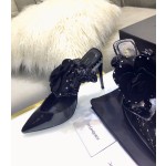 [Saint Laurent / Saint Laurent] YSL show live 18SS spring and summer show new ladies pointed high heels