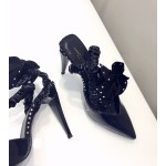 [Saint Laurent / Saint Laurent] YSL show live 18SS spring and summer show new ladies pointed high heels