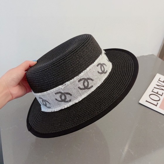 CHANEL bowler hat, sun visor hat