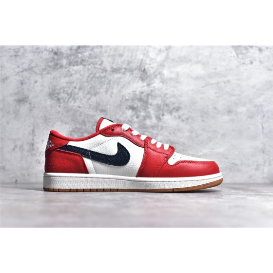 Air Jordan 1 Low OG White Red Chicago Small Hook
