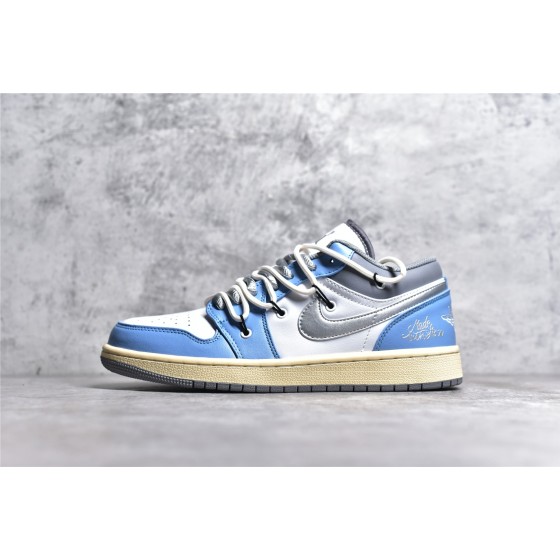 NK Air Jordan 1 Low "Washed Denim Grey Blue