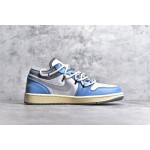 NK Air Jordan 1 Low "Washed Denim Grey Blue