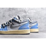 NK Air Jordan 1 Low "Washed Denim Grey Blue