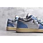 NK Air Jordan 1 Low "Washed Denim Grey Blue