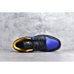 Air Jordan 1 Low Top Black Purple Yellow