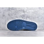 Air Jordan 1 MiD blue and white