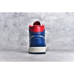 Air Jordan 1 MiD blue and white