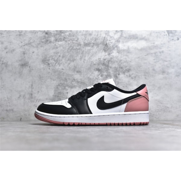 Air Jordan 1 Golf Black and White Pink