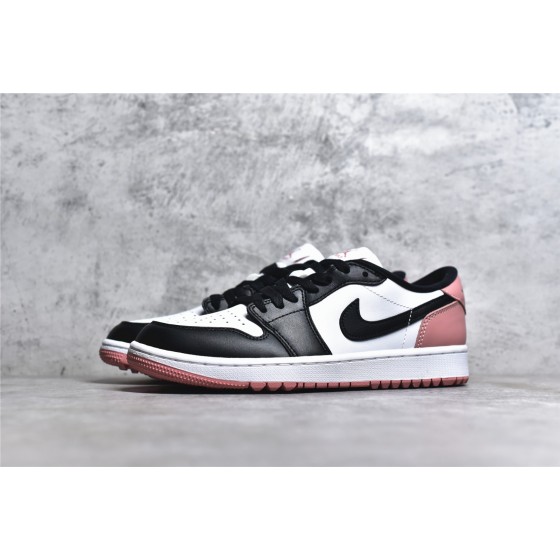 Air Jordan 1 Golf Black and White Pink