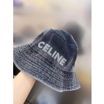CELINE New New Washed Denim Fisherman