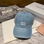 Miu Miu New Denim Baseball Cap