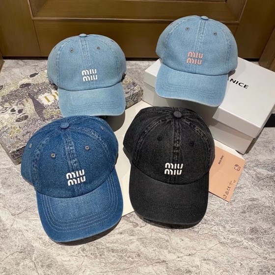 Miu Miu New Denim Baseball Cap