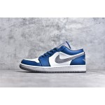 Air Jordan 1 low top white and blue