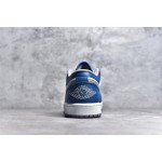 Air Jordan 1 low top white and blue