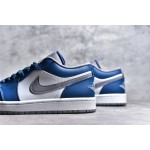 Air Jordan 1 low top white and blue