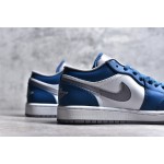 Air Jordan 1 low top white and blue