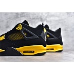 Air Jordan AJ4 Retro Black and Yellow Thundercats