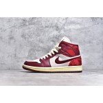 Air Jordan 1 MiD red and white