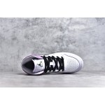 Air Jordan 1 MiD Purple and White