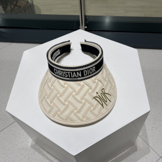 DIOR sun visor empty top hat