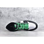 Air Jordan 1 High OG "Lucky Green" Black and Green Toe