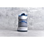Air Jordan 1 MiD Grey White Blue