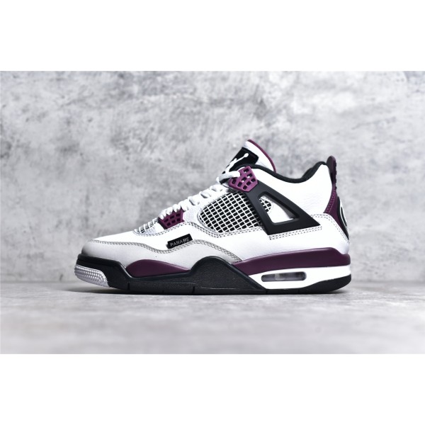 Air Jordan AJ4 Retro PSG Grand Paris White Purple