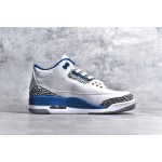 Air Jordan 3 White Blue Burst