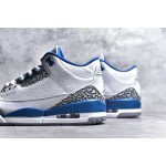 Air Jordan 3 White Blue Burst