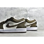 Air Jordan 1 laag legergroen