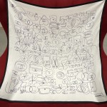 𝐂𝐡𝐚𝐧𝐞𝐥 square scarf 100% mulberry silk fabric